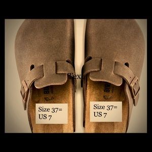 COPY - Brown Birkenstock Boston mules size 37, like new
